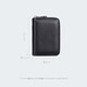 Tenggexiang card holder for men, bank card ID holder for women, business card holder, anti-degaussing, large capacity, business multifunctional driver's license leather case, black