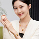 Liufu Jewelry Fuman Heirloom Four Gold Fulu Continuo Lotus Gourd Colored Gold Colgante con precio F63G0020DS 8.52 g (incluido el costo de mano de obra 1,278 yuan)