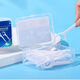 Polymer dental floss pick family disposable dental floss portable box [style packaging shipped randomly] 50 pieces * 10 boxes (total 500 pieces)