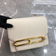 Bordifenasi leichte Luxus -Leder -Bag -Bag Damenbeutel Nase Tofu -Tasche Kangkang Bag Top Schicht Ziegenleder -Leder -Umhängetasche Schrägströme Handtasche Schwarze Goldschnalle kleine 18 cm Schwein Nase Tofu -Tasche