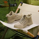 Camel (CAMEL) men's Martin boots outdoor versatile sports and leisure retro work shoes GE12235362 Deep Sand 42