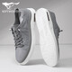 Sieben Wölfe Herrenschuhe Sommer-Leinwandschuhe Herren atmungsaktive Herren-Stoffschuhe Weiche Sohle Sportbrettschuhe Ein Fuß Faule Freizeitschuhe Herrengrau 9446 [atmungsaktiv und geruchssicher] 42 Lederschuhe Größe Größe