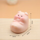Pig resin small ornaments cartoon cute micro landscape simulation pig home mini handicraft car decoration flower pig + side lying pig