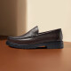 Bindu (J.Benato) [Brand Flaggschiff] Herrenschuhe Herrengeschäft formelle Lederschuhe weiche Schafsleder -Ladungsstoffe bequemer Vaterschuhe dunkler Kaffee vier Jahreszeiten - E2T12108t 41