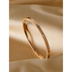 DL 1998 Fat Donglai Calidad 18K Gold Bracelet Titanium Steel No-Fall Femenina Rose de oro Rose Open Versión estrecha Pulsera Corea Rosa Corea Medio Nail Half Diamond Estrecho Versión 4 mm
