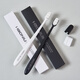 Haoniu Wanrou black and white adult soft bristle toothbrushes 2 pieces