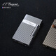 S.T.Dupont French Dupont Lighter Ligne2 silver plated aloud lighter gives boyfriend a birthday gift for men. Vertical pattern 16817