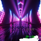 Éclairage d'éclairage de scène tissu Internet célébrité Anchor Live Broadcast Room 3D 3D Talent de fond tridimensionnel chant et talent de danse Anchor Fond blanc ZP-12158 (modèle de liaison) 2.5x2.5m