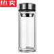 拓进德国进口品质钢化玻璃杯500ml耐摔高温硼硅双层玻璃杯保护 【400ml双层保温刚】9925人