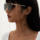FESETE glasses chain hanging neck for women glasses chain glasses hanging neck rope fashion sunglasses reading glasses beaded chain silver