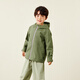 Mini Bala Waterproof and Breathable Autumn New Windproof Waterproof and Breathable Children's Outdoor Jacket for Boys and Girls Military Green 40619 120