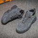 Pull back men's boots mid-high top Martin boots men's thick-soled casual shoes hiking shoes WXP (WZ)-121202 gray 42