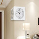 Die Geschichte der Zeit zweiseitige Wanduhr Wohnzimmer Home Stylish White Wall Ecke Hanging Tisch einfache doppelseitige Uhr Eckuhr Hängende Wand 9197 große Größe-Schwarzer Walnussrahmen