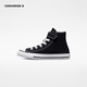 Converse children's shoes for boys and girls high-top canvas shoes ALL STAR classic children's Velcro all-match casual shoes black 35 recommended foot length 22cm