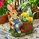 Yimingyuan Garden Decoration Courtyard Floor-standing Simulation Cartoon Rabbit Ornament Living Room Balcony Creative Arrangement Animal Sculpture Backrest Rabbit