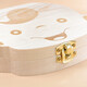 Kinderbabyzähte Gedenkbox, Babyzähne Ersatzbox, Babyzähnekiste, Mädchen, Kinderzähnekollektion, Zähne Ersatz für Gedenkschachtel, Zähnepraxis, Wollsouvenir, Massivholz -Babyzähne -Schachtel (Baby Boy)