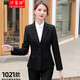 Ximanjiao Business Wear Women's Suit Small Blazer Women's Interview Formal Autumn and Winter Suit Women's Temperament Business Workwear Single Piece - Covered Suit XL Size (Weight 110-120)