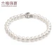Luk Fook Jewelry Silver 925 Morning Dew Rose Buckle Freshwater Pearl Bracelet Women's Jewelry Pricing F87DSB001 Total weight about 10.52 grams