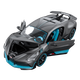 Squirrel Crossing the River 1 24 Bugatti Divo Alloy Sports Car Static Model Door Opening Steering Linked Sliding Authorized Car Model Gray