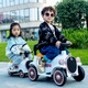 Hui Zhenyu [24 upgrades] Children's electric train can be used for four-wheel remote control of people and boys and girls. Black train sits on two + 12V large electric + music early education + Bluetooth dual drive