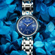 CITIZEN Eco-Drive Movement Blue Plate Steel Belt Fashion Casual Business Calendar Waterproof Women's Watch EW2690-81L