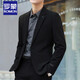 ROMON casual suit men's Korean style trendy ins handsome black small suit jacket top single men's black single top XL (125-135Jin Jin is equal to about 0.5 kg)