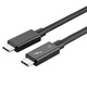 ULT-unite优籁特雷电4线TypeC全功能同轴线USB4视频投屏数据传输PD100W雷雳3苹果笔记本硬盘显示器0.8米