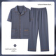 BSTB [extra large size] 7XL super large cotton trousers half-sleeved pajamas for men summer fat man plus fat plus size 300 Jin [Jin equals 0.5 kg] Fat Baolan HD12003 short-sleeved trousers suit 7XL260-330 Jin [Jin equals 0.5 kg]