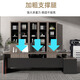 Han and Tang Dynasty Shuangsheng office desk and chair combination boss table commercial simple modern executive desk manager single table president office table gray walnut total length 160 + desktop width 80