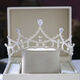 Crown tiara 18 adult gift internet celebrity birthday fairy princess crystal crown bridal tiara high-end new style SN4559 26 styles - silver simple decoration