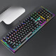 HP (HP) GK600F true mechanical keyboard, side light with cool lighting effect, metal panel, 20 lighting effects, e-sports game office and home keyboard, GK600F [black mixed light black axis]