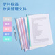 
Deli subject classification pull rod clip 5 pack A4/8mm folder water drop rod pull rod clip student test paper clip data book report storage clip PP653