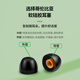Masentek 耳机耳帽塞套头哥伦比亚 适用于索SO XBA森海塞尔魔声系列蓝牙尼NY 防滑掉替换硅胶配件 黑小2对