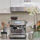 【8成新】铂富（Breville）BES878 半自动意式咖啡机 家用咖啡粉制作 多功能咖啡机 流光银 Brushed Stainless Steel