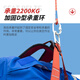 Sanduao quick-plug five-point safety belt, safety rope set for high-altitude operations, full-body fall protection, new national standard AD9027, double large hooks 5 meters