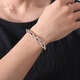 Aido Diamond Premium Platinum Bracelet Men's Style pt950 Platinum Cross Card Ground Chain Bracelet Length Selection Tips Wearing Length = Net Hand Circumference Add 1.5-2cm More