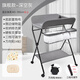 Van Ruman Diaper Table Baby Care Table Multi-fonction Massage pliable Massage et touche Baby Dildo Change Table JM Flagship - Gray (Réglage de la hauteur à trois vitesses + panier de rangement)