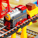 Fenming Children's Toys Electric Train Zugauto-Spielzeug Auto-Hochgeschwindigkeits-Eisenbahnspielzeug mit Music Boy Geschenk Deluxe Model [Musikzug + Auto + Sound Light Bridge]