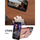 Xixili suitable for iPhone16 card bag mobile phone case 13 with card slot coin wallet 11pro Apple/7/8plus protective case Red - with crossbody strap iPhoneXR