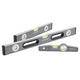 WORKPRO 3-piece level set 22/40/60cm metal level magnetic bubble lightweight