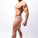 Fearless Captain (BRAVEPERSON) Trendy Men's Low Waist Sexy Stretch Tight Thin T Underwear Sports Youth Large Size U Protruding Bag Thong Gray M