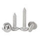 Jinggong 316 stainless steel large flat head self-tapping screw long wood screw cross slot mushroom head screw M3M4M5M6 6*80 2 pieces