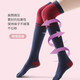 Zhe Rui over-the-knee yoga socks Pilates stockings split-toe socks warm non-slip fitness dance socks five-finger high socks for women over-the-knee style striped navy blue