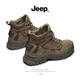 Jeep Jeep Martin Boots Men's Winter 2024 New Sports Soft Sole Slip-Slip Hiking Shoes Working High Top Retro Fashion Boots Khaki 40