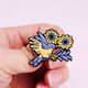 UHFR Ukrainian color sunflower bird brooch cartoon metal badge badge