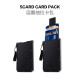 Qimo (Kemy) 5 Card Card Bag Coin Wallet Creative Ultra-dünn Herrenausweis Echtes Leder Multi-Card-Position Frauen, die die Kopfschicht Cowide Clip Card Cover echte Lederversion (schwarz) ziehen