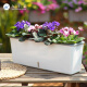 Nine Thousand Grain Vegetable Basin Rectangular Home Planting Pot Vegetable Plastic Long Strip Flower Pot Tank Double-layer Thickened Small 6195