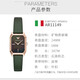 安普里奥·阿玛尼（Emporio Armani）手表女士满天星时尚气质皮带复古方盘石英钢带腕表情人节生日礼物 网红复古方形小绿表AR11149