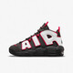 Nike (Nike) Zapatos para mujeres 2025 Summer NUEVO AIR MÁS UPTempo Pippen Shock-Showbing Basketball Zapatos deportivos para niños grandes y zapatos casuales DH9719-200 Negro, blanco y rojo 37.5