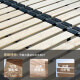 Esqueleto de costilla de la cama de la cama del esqueleto de costilla Ruilun 1.8 metros de la cama marco de cama plegable 1.5 Marco de acero esqueleto de quilla 1350 mm*Modelo estándar de lujo de 1900 mm (ancho de la placa de 10 cm)